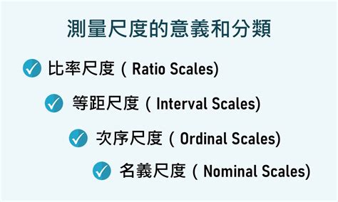 四種尺度|測量尺度